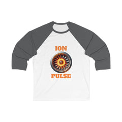 Unisex 3/4 Sleeve Baseball Tee - ION PULSE Graphic Shirt, Casual Sportswear, Cool Gift for Sports Lovers, Streetwear, Everyday Style