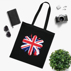 Union Jack Cotton Tote Bag, British Flag Tote, Eco-Friendly Shopping Bag, Travel and Everyday Use Bag, Gift for Patriots