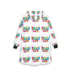 Beach Life Unisex Hooded Blanket - Fun & Cozy Summer Wear