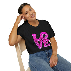 Love Balloon Graphic Unisex T-Shirt, Cute Couples Apparel, Valentine's Day Gift, Casual Wear, Trendy Gift Idea, Statement Tee