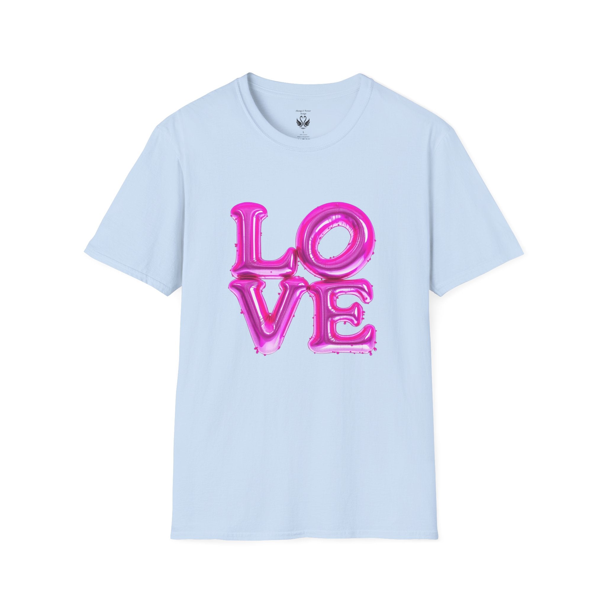 Love Balloon Graphic Unisex T-Shirt, Cute Couples Apparel, Valentine's Day Gift, Casual Wear, Trendy Gift Idea, Statement Tee