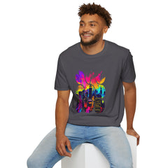 Vibrant Abstract Art T-Shirt | Unisex Graphic Tee, Casual Wear, Birthday Gift, Art Lovers Gift, Unique Fashion Statement