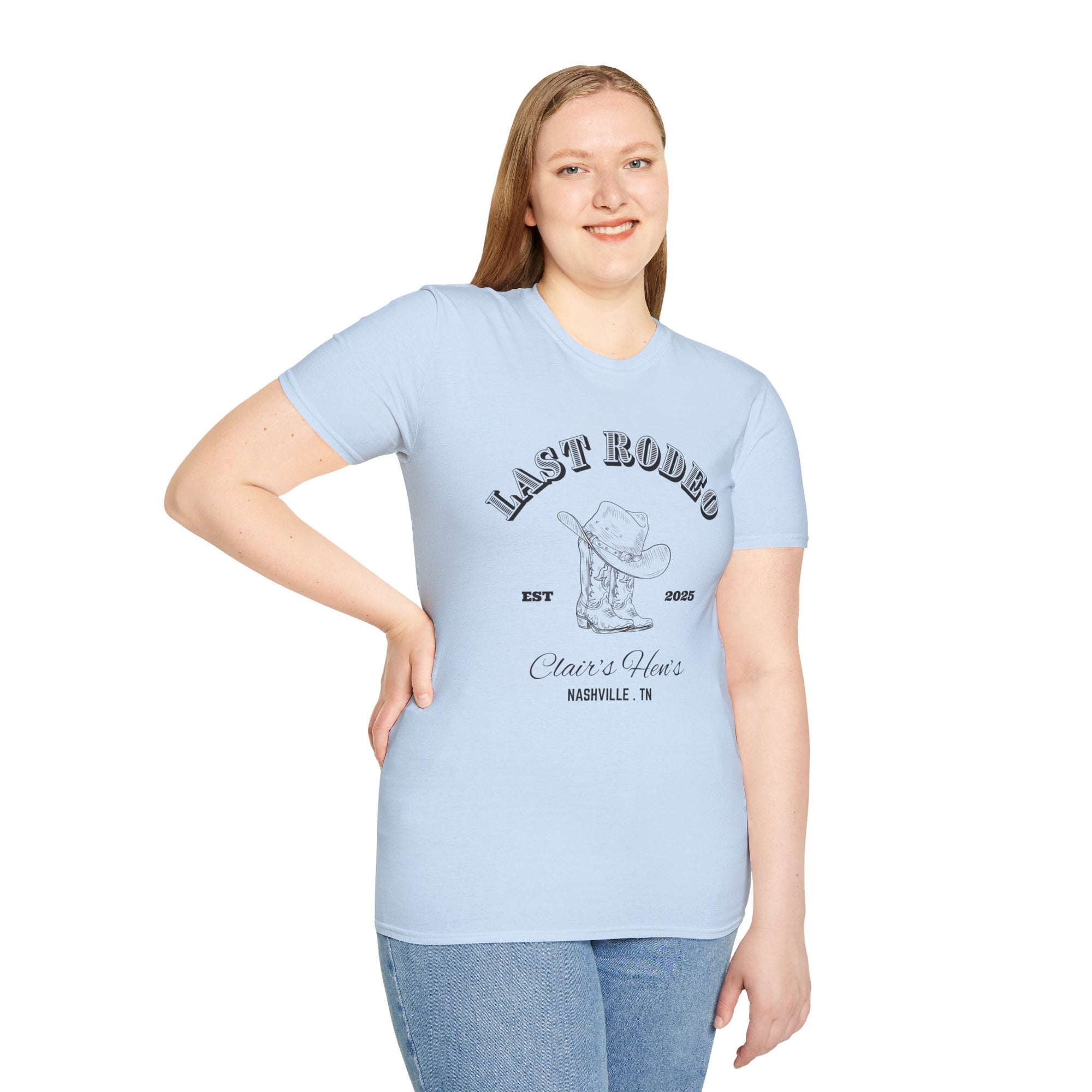 Last Rodeo Unisex Softstyle T-Shirt, Vintage Western Tee, Country Music Shirt, Nashville Souvenir, Festival Apparel