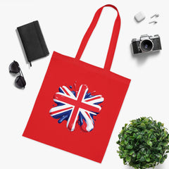 Union Jack Cotton Tote Bag, British Flag Tote, Eco-Friendly Shopping Bag, Travel and Everyday Use Bag, Gift for Patriots