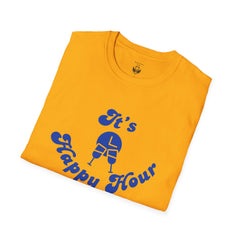 Unisex Happy Hour T-Shirt, Perfect for Parties, Casual Outings, Gifts, and Celebrations