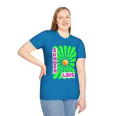 Retro Summer Love T-Shirt | Unisex, Colorful Graphic Tee, Perfect for Festivals, Beach Days, and Summer Celebrations