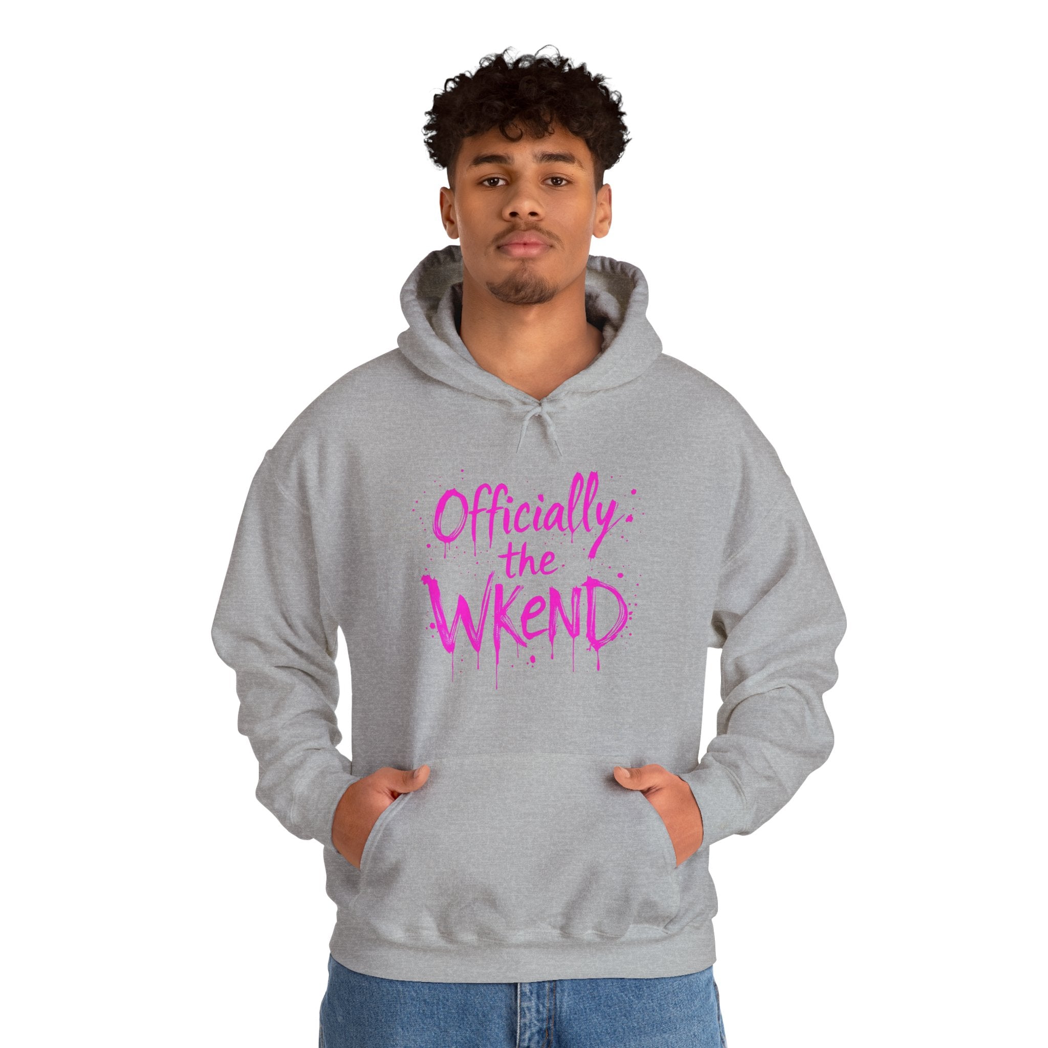 Officially the Wkend Hooded Sweatshirt, Unisex Weekend Sweatshirt, Cozy Hoodie for Relaxation, Ideal for Casual Outings, Perfect Gift [...]