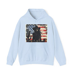 Vintage Western Style Hoodie with Cowboy Graphic