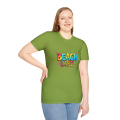 Beach Life Unisex Softstyle T-Shirt, Summer Vibes, Casual Wear, Beach Vacation, Gift for Beach Lovers