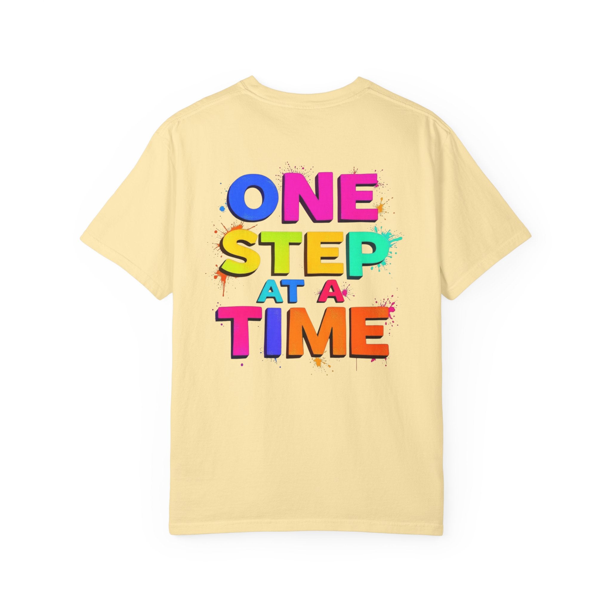 One Step at a Time Graphic T-Shirt, Unisex Vintage Tee, Perfect for Festivals, Beach Days, and Casual Wear, Gift for Sun Lovers