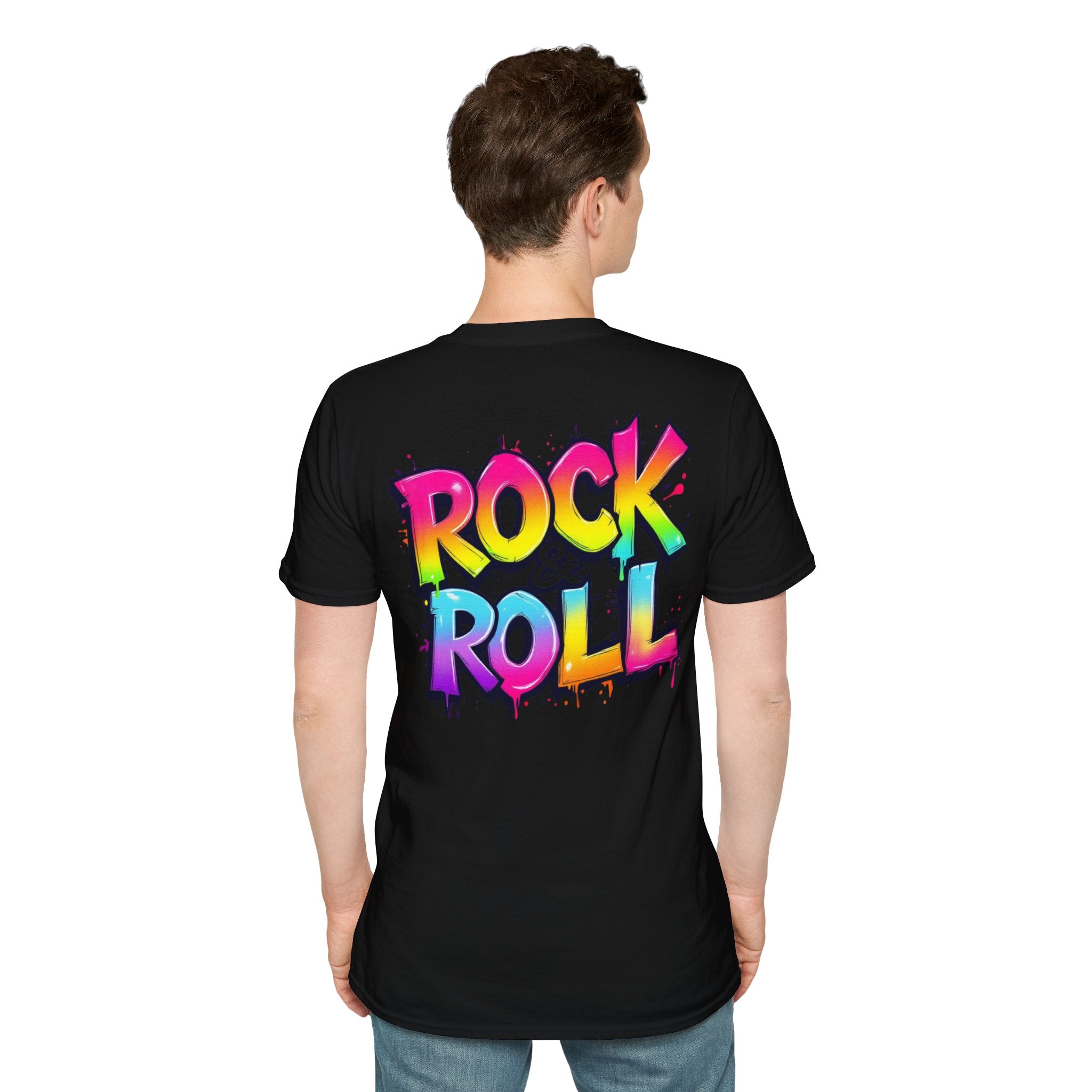 Colorful Rock & Roll Unisex T-Shirt, Vintage Music Tee, Festival Shirt, Gift for Music Lovers, Concert Apparel