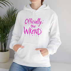 Officially the Wkend Hooded Sweatshirt, Unisex Weekend Sweatshirt, Cozy Hoodie for Relaxation, Ideal for Casual Outings, Perfect Gift [...]