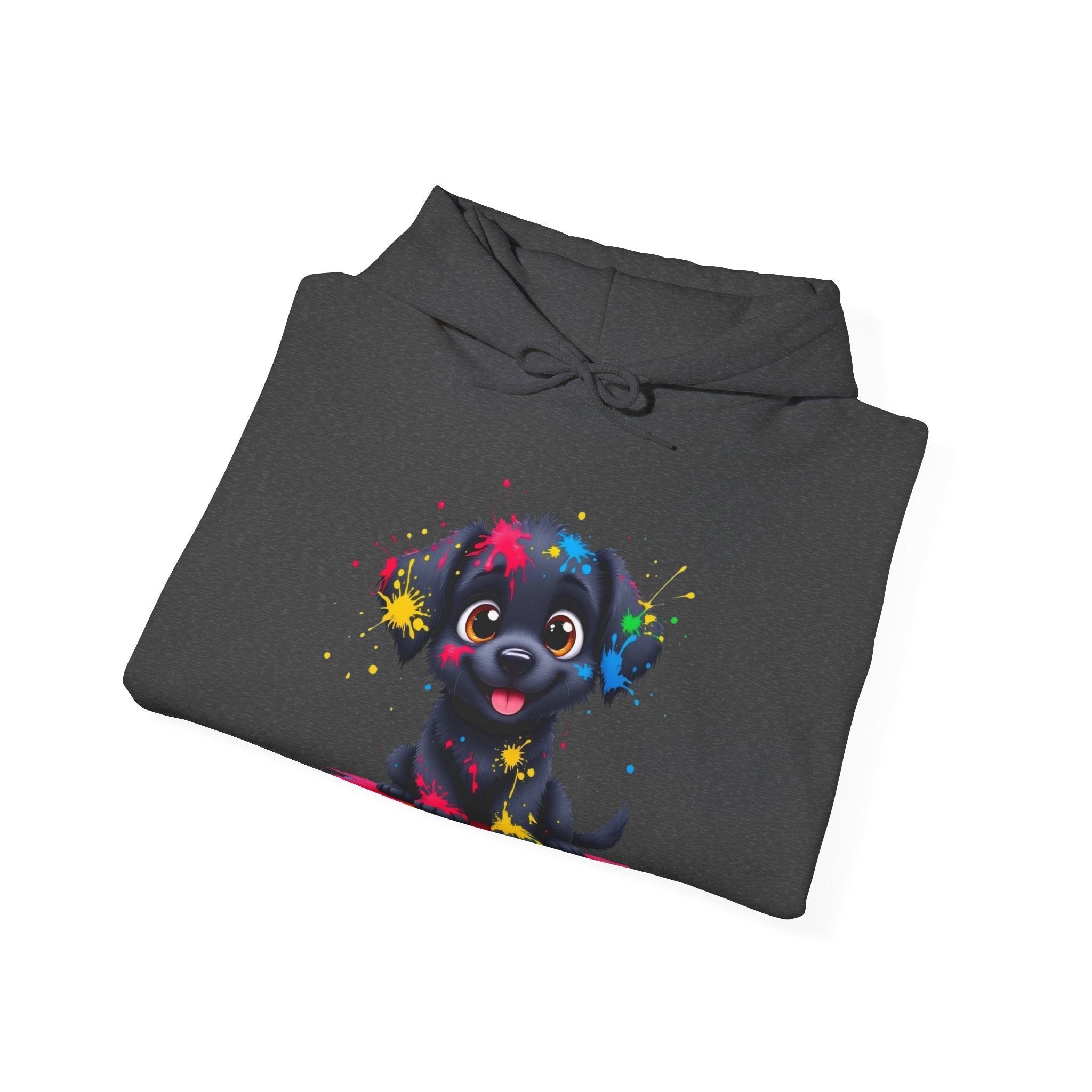 Colorful Puppy Sweatshirt - Cozy Pet Lover Hoodie, Gift for Dog Owners, Birthday Present, Dog-Themed Apparel, Animal Lover Fashion