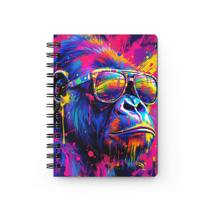 Vibrant Monkey Art Spiral Bound Journal - Creative Notebook for Artists & Students