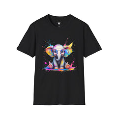 Cute Elephant Graphic T-Shirt, Fun Animal Tee, Gift for Animal Lovers, Casual Wear, Birthday, Eco-Friendly Cotton