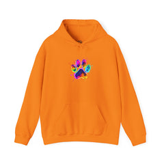 Colourful Paw Print Hoodie for Animal Lovers