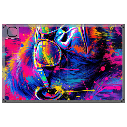 Colorful Gorilla Tablet Folio Case - Funky Protective Cover for Tech Enthusiasts