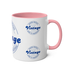 Vintage Limited Edition Two-Tone Coffee Mug - Aged to Perfection
