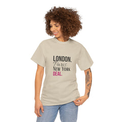 City Life Unisex Tee: London, Paris, New York Deal - Travel Shirt, Fashion Apparel, Gift for Travelers, Urban Outfit, Streetwear