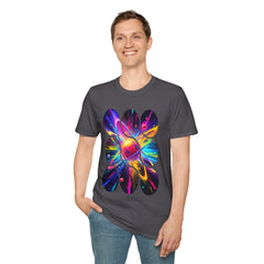 Colorful Atom Graphic T-Shirt, Unisex Casual Tee, Astronaut Art, Space Lover Gift, Festival Wear, Cosmic Vibes
