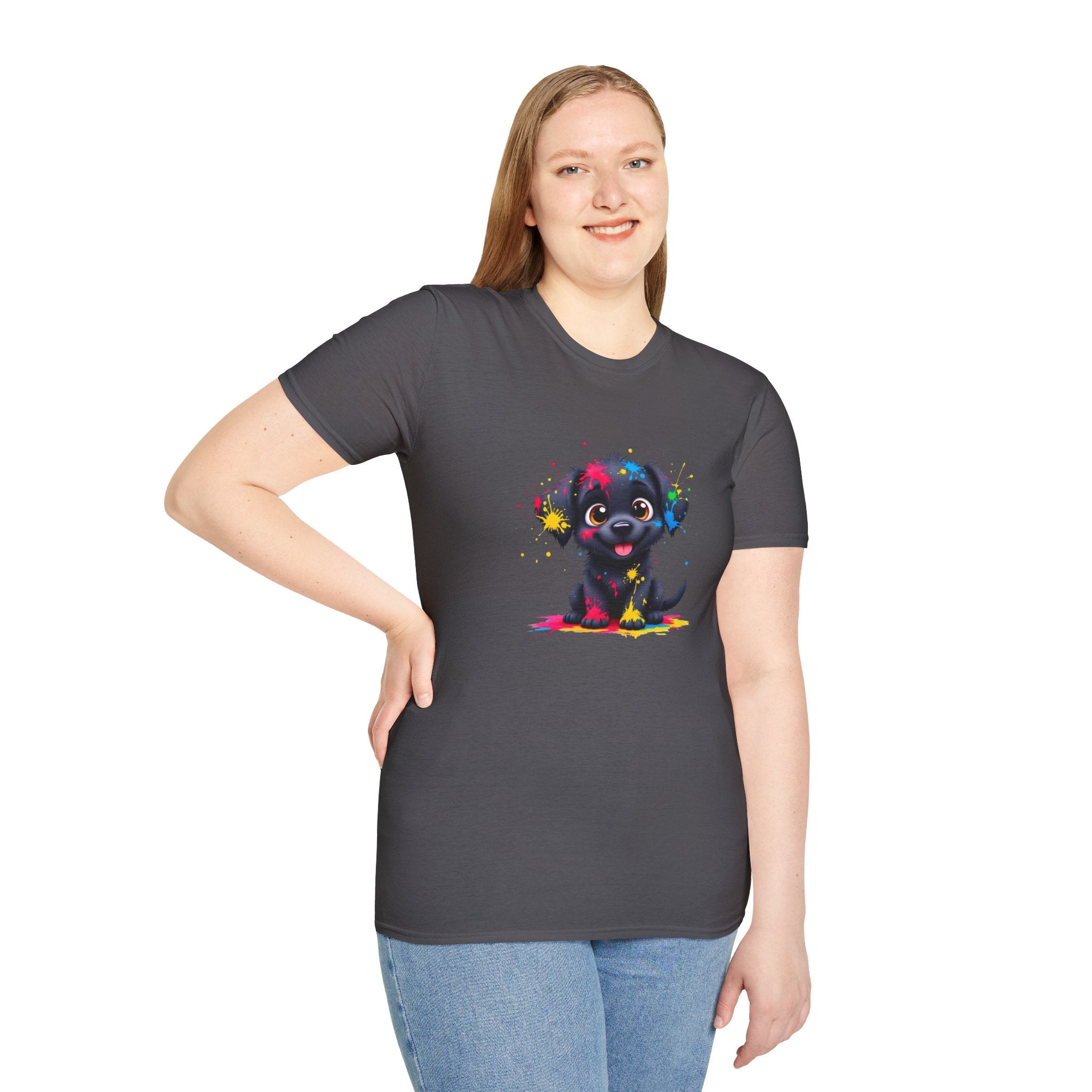 Cute Puppy Art Unisex T-Shirt, Dog Lover Shirt, Pet Parent Gift, Casual Wear, Funny Graphic Tee