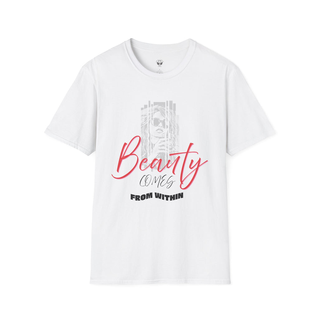 Beauty Comes From Within T-Shirt, Inspirational Tee, Gift for Her, Self-Love Shirt, Motivational Apparel, Unisex Casual Wear