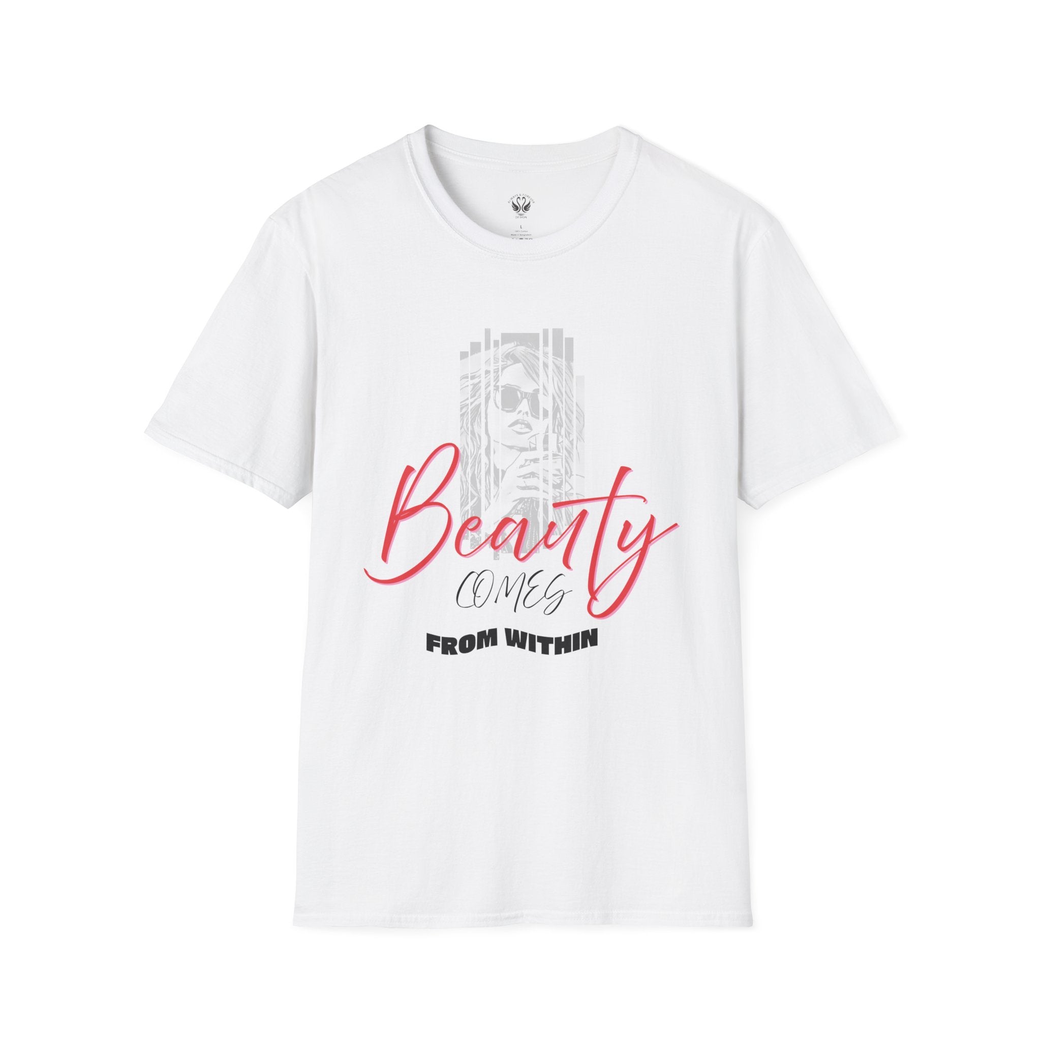Beauty Comes From Within T-Shirt, Inspirational Tee, Gift for Her, Self-Love Shirt, Motivational Apparel, Unisex Casual Wear