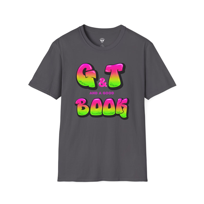Colorful G&T Book Lover Unisex T-Shirt, Summer Vibes Tee, Gift for Readers, Casual Wear, Fun Graphic Top
