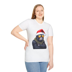 Cool Gorilla Santa T-Shirt | Funny Holiday Tee | Unisex Gift for Christmas, Party Wear, Family Gathering, Casual Style