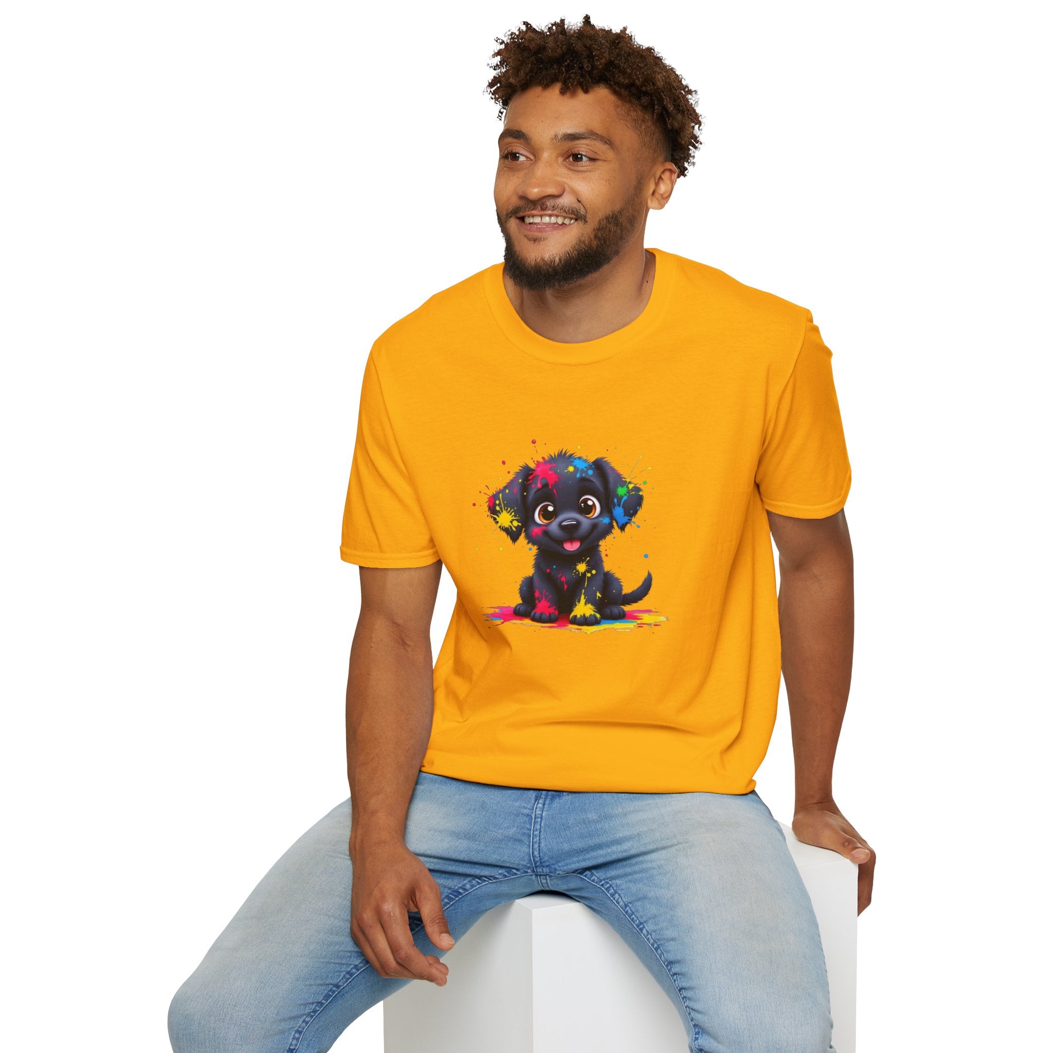 Cute Puppy Art Unisex T-Shirt, Dog Lover Shirt, Pet Parent Gift, Casual Wear, Funny Graphic Tee