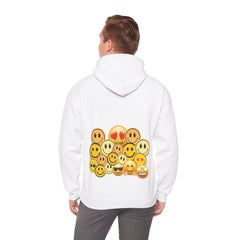 Smiley Faces Hooded Sweatshirt, Cozy Unisex Sweatshirt with Emoji Design, Casual Style, Gift for Friends, Fun Fashion, Perfect for [...]