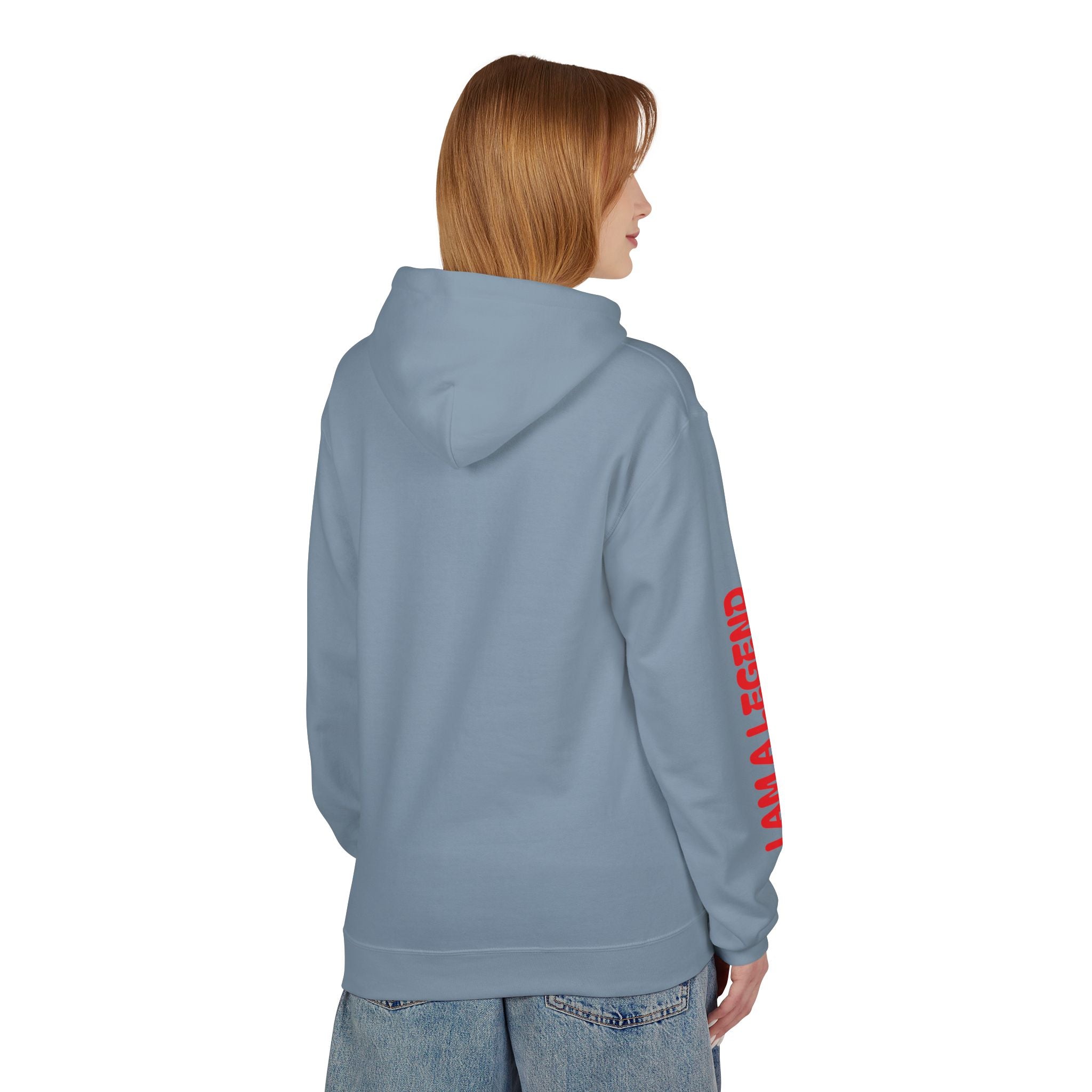 Legendary Spirit Hoodie - Unisex Fleece Sweatshirt, Motivational Gift, Trendy Streetwear, Perfect for Casual Days, Unique Statement Piece