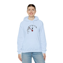 Fuel Gauge Graphic Hoodie, Unisex Sweatshirt for Gamers, Cozy Gift for Tech Lovers, Perfect for Casual Wear, Comfy Everyday Hoodie