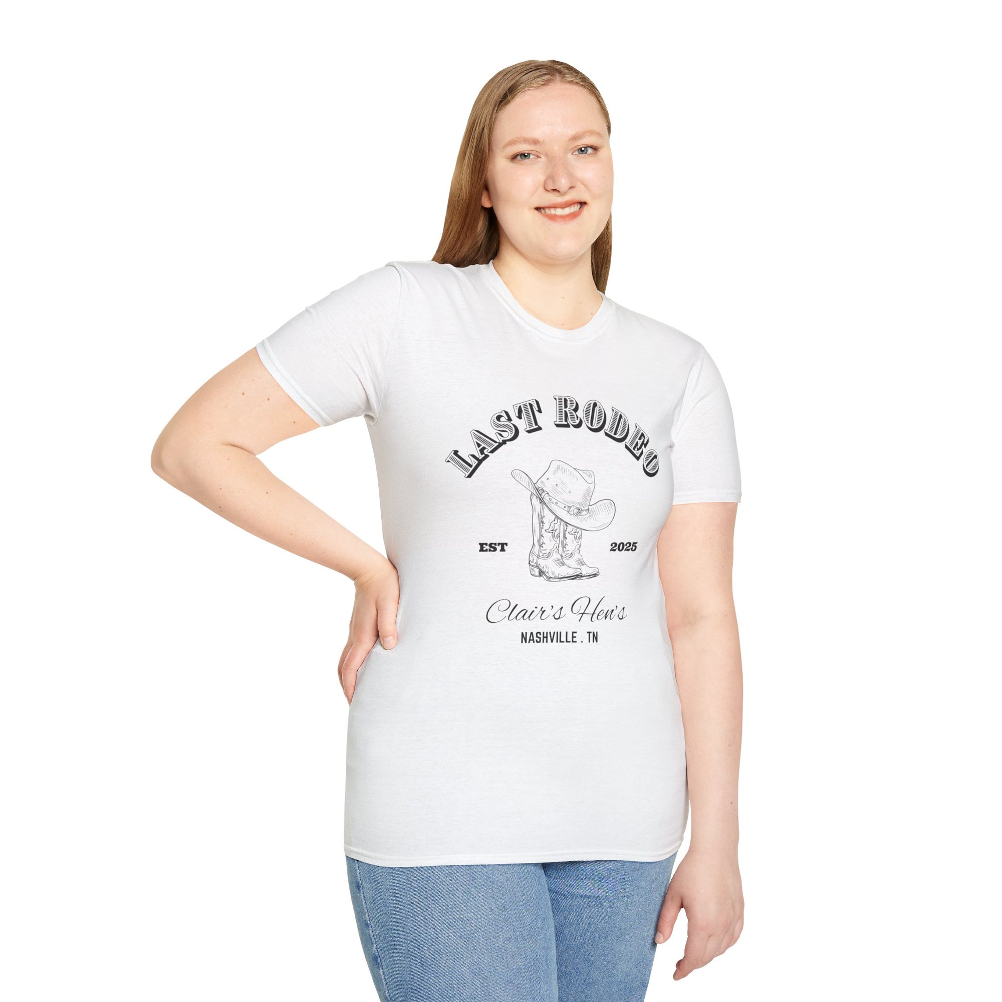 Last Rodeo Unisex Softstyle T-Shirt, Vintage Western Tee, Country Music Shirt, Nashville Souvenir, Festival Apparel