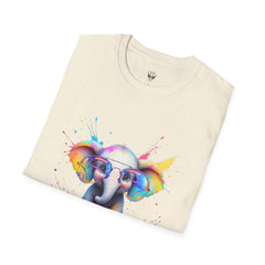 Cute Elephant Graphic T-Shirt, Fun Animal Tee, Gift for Animal Lovers, Casual Wear, Birthday, Eco-Friendly Cotton