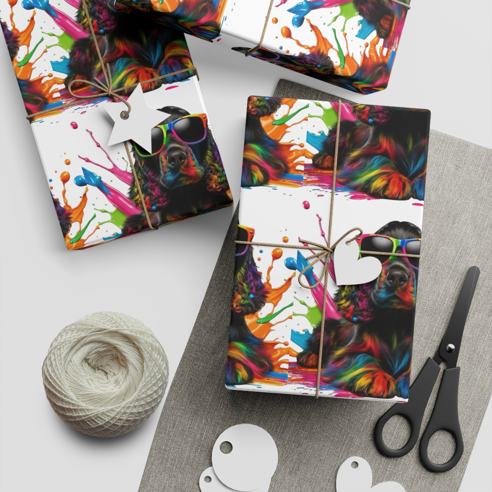 Colorful Art-Inspired Gift Wrapping Paper Sheets - Create Memorable Presents, Perfect for Birthdays, Holidays, Celebrations, Crafts, [...]