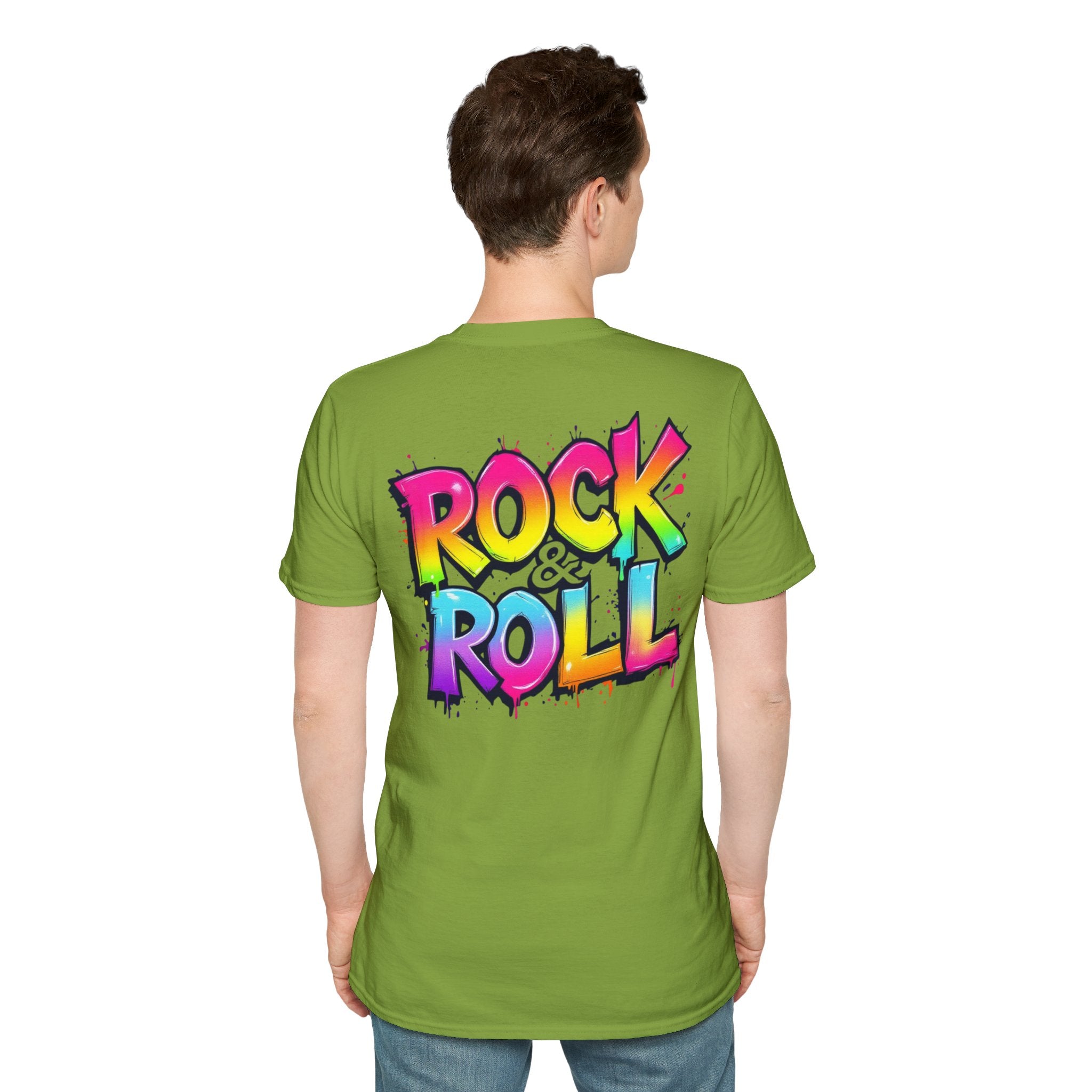 Colorful Rock & Roll Unisex T-Shirt, Vintage Music Tee, Festival Shirt, Gift for Music Lovers, Concert Apparel