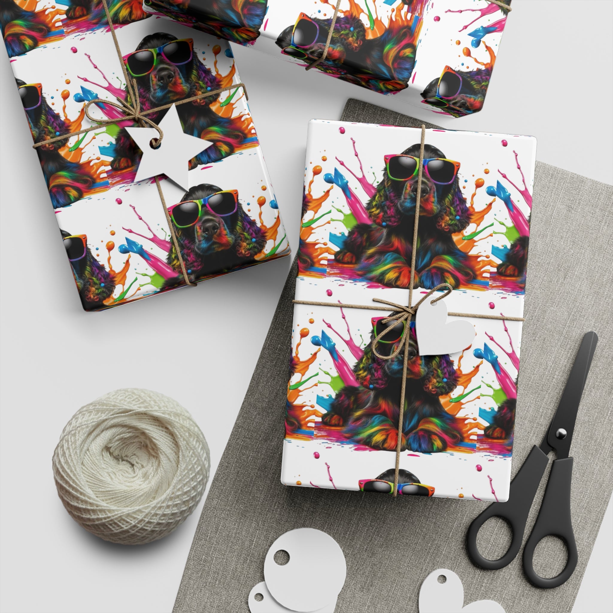Colorful Art-Inspired Gift Wrapping Paper Sheets - Create Memorable Presents, Perfect for Birthdays, Holidays, Celebrations, Crafts, [...]
