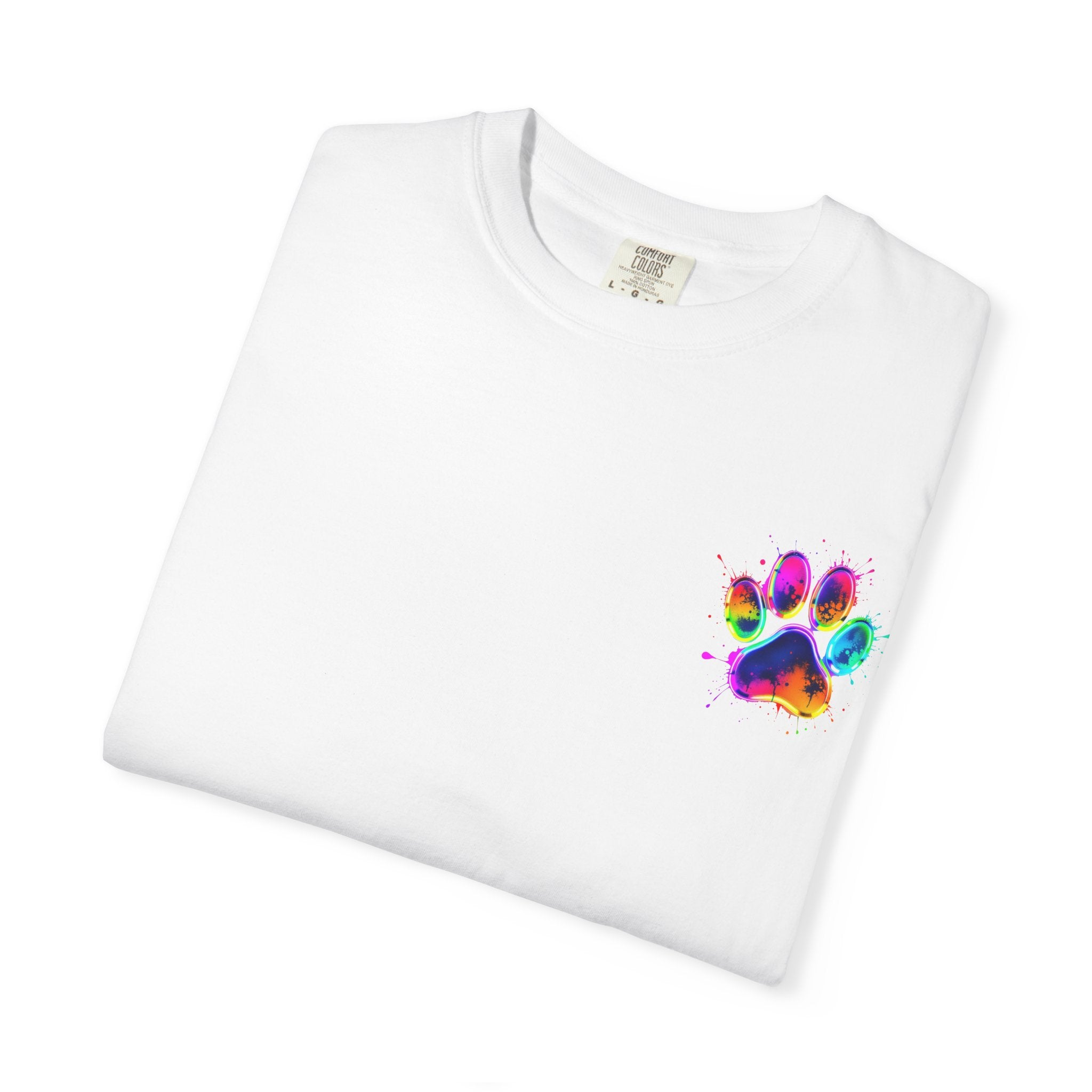 Paw print Graphic T-Shirt, Unisex Vintage Tee, Perfect for Festivals, Beach Days, and Casual Wear, Gift for Sun Lovers