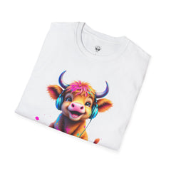 Cute Cow Graphic T-Shirt, Fun Animal Tee, Unisex Casual Wear, Gift for Cow Lovers, Trendy Summer Shirt