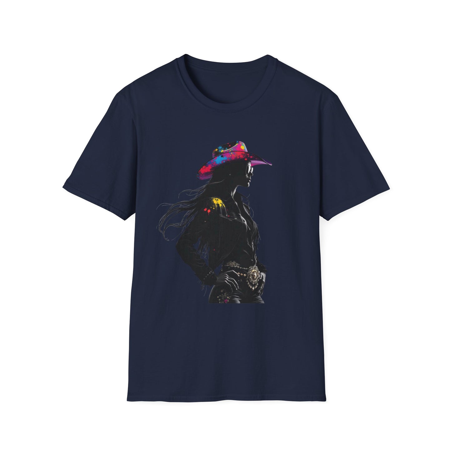Cowgirl Vibes Unisex Softstyle T-Shirt - Trendy Western Graphic Tee