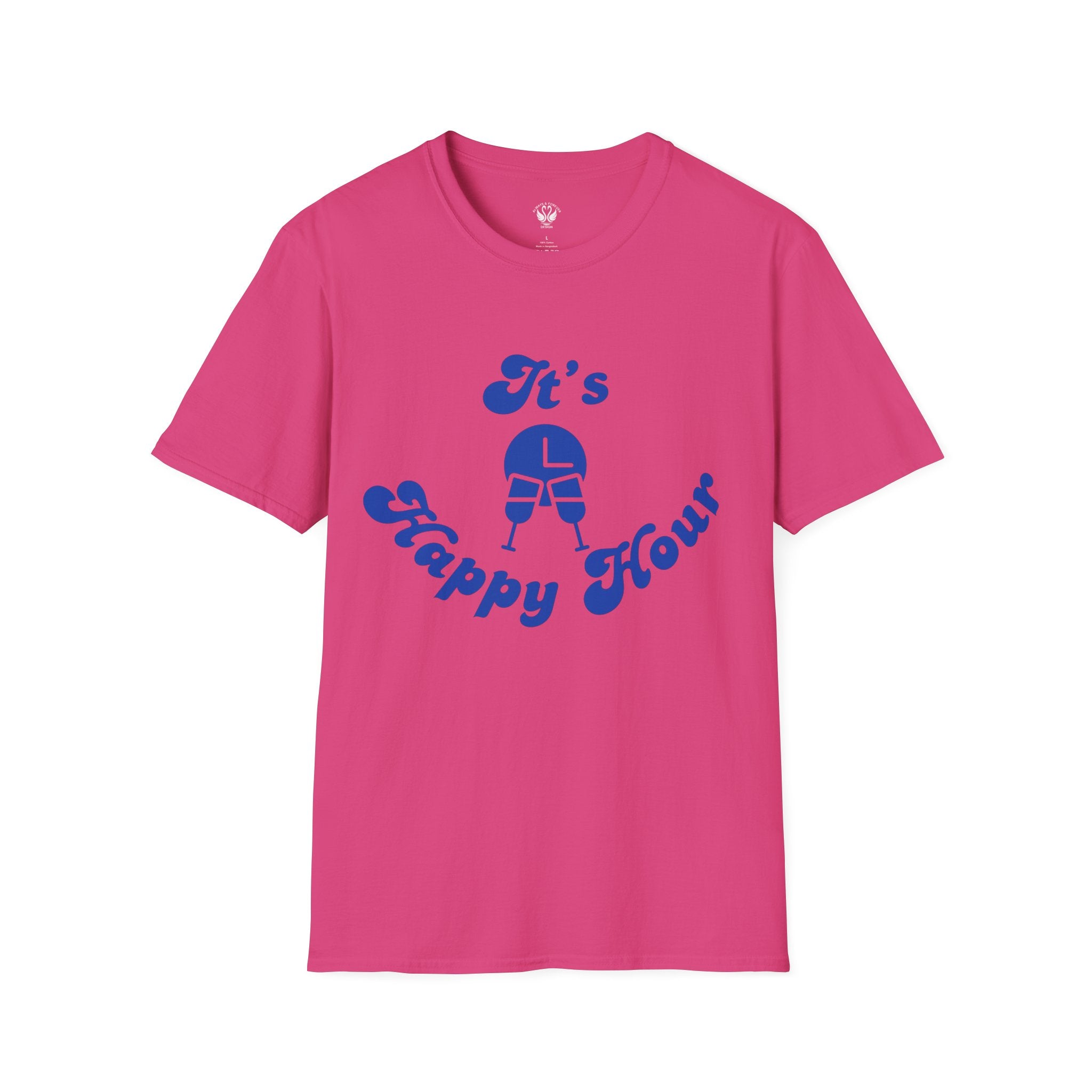 Unisex Happy Hour T-Shirt, Perfect for Parties, Casual Outings, Gifts, and Celebrations