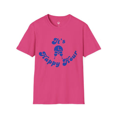 Unisex Happy Hour T-Shirt, Perfect for Parties, Casual Outings, Gifts, and Celebrations