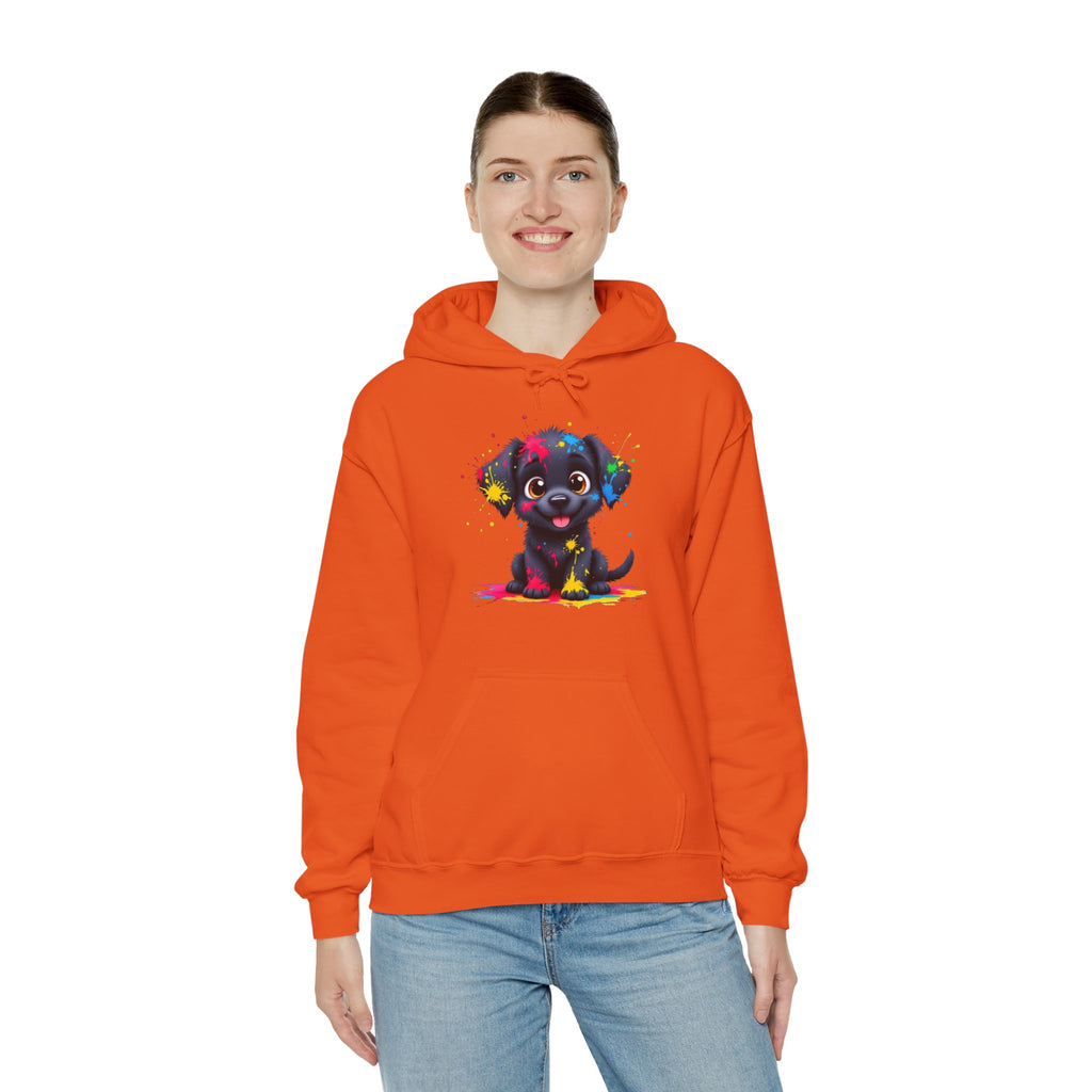 Colorful Puppy Sweatshirt - Cozy Pet Lover Hoodie, Gift for Dog Owners, Birthday Present, Dog-Themed Apparel, Animal Lover Fashion