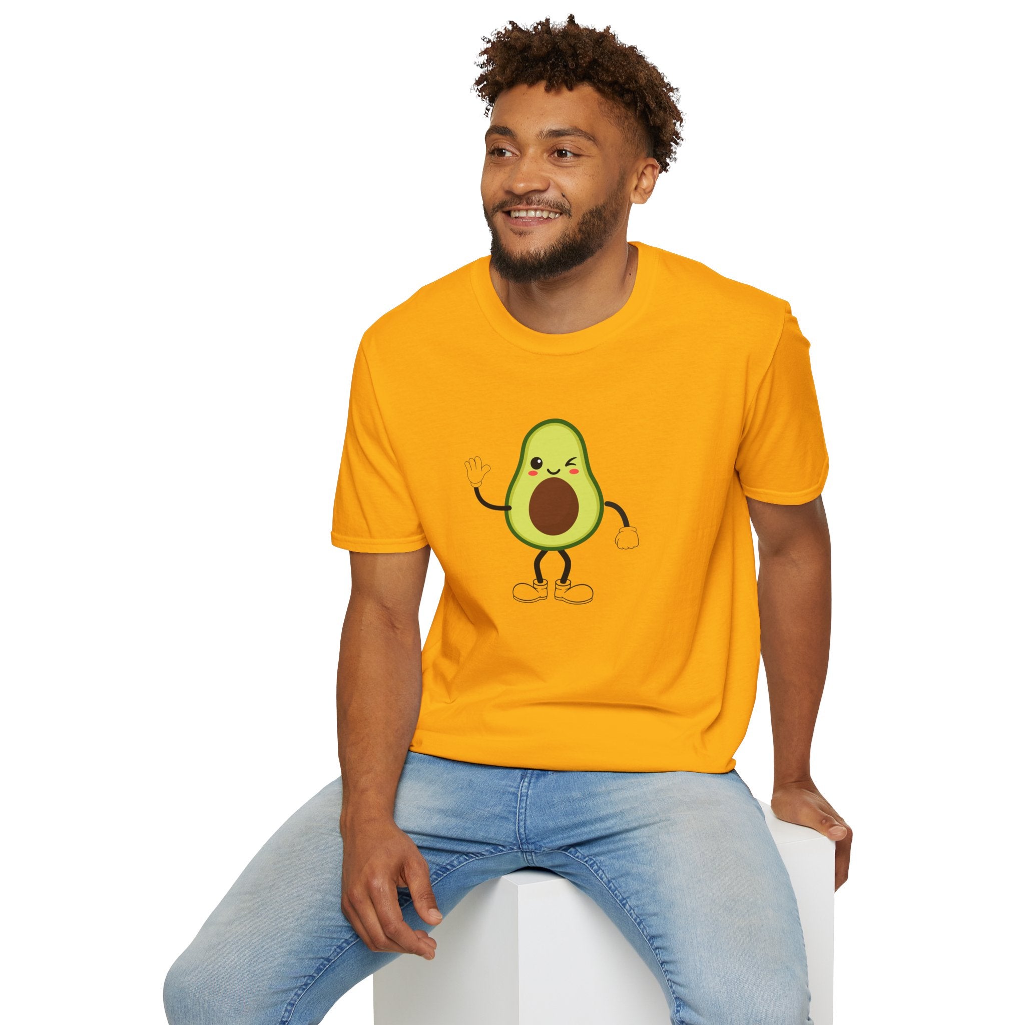 Cute Avocado Tee, Fun T-Shirt for Foodies, Gift for Friends, Cute Apparel, Casual Wear, Summer Outfit