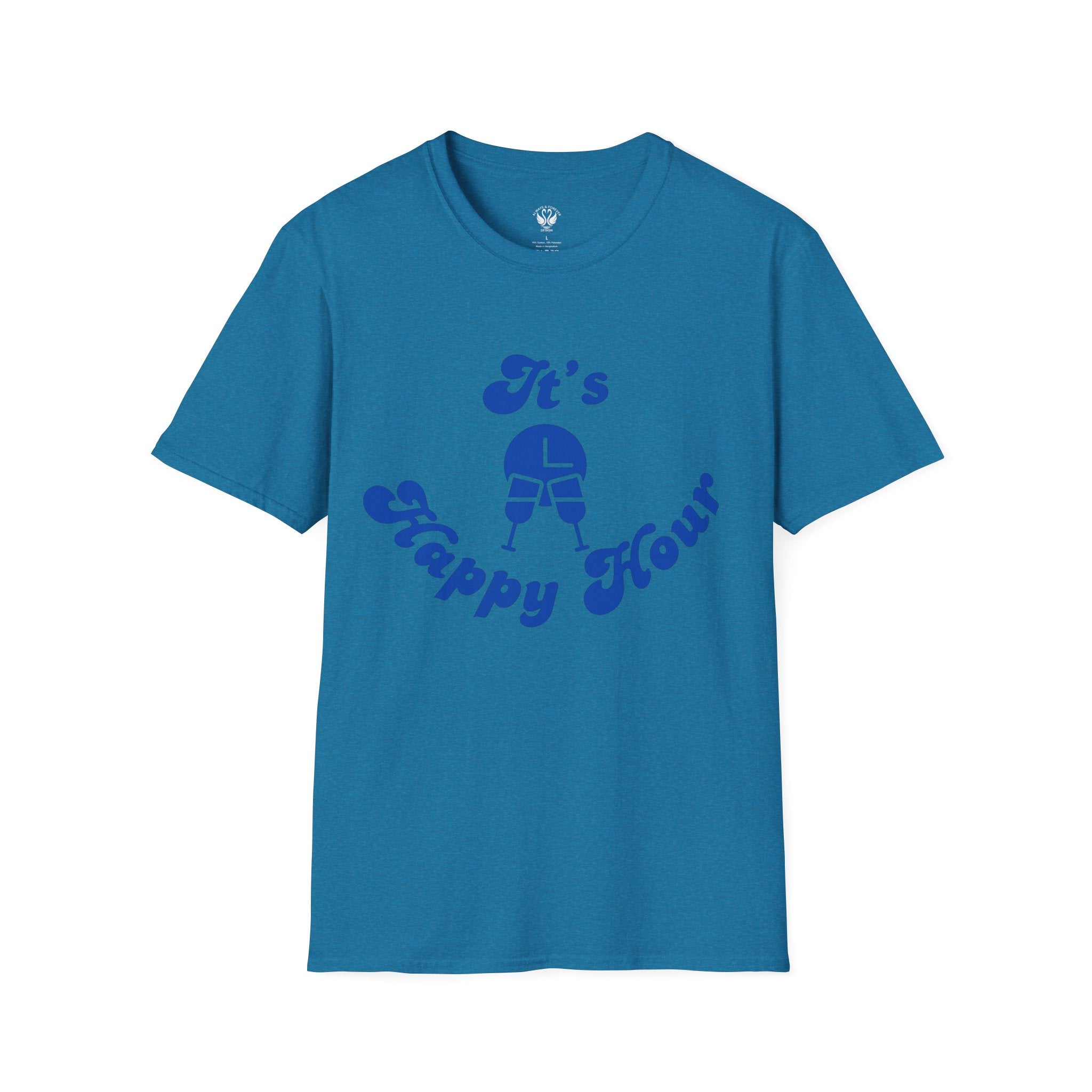 Unisex Happy Hour T-Shirt, Perfect for Parties, Casual Outings, Gifts, and Celebrations