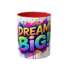 Dream Big Two-Tone Coffee Mug - 11oz Motivational Drinkware