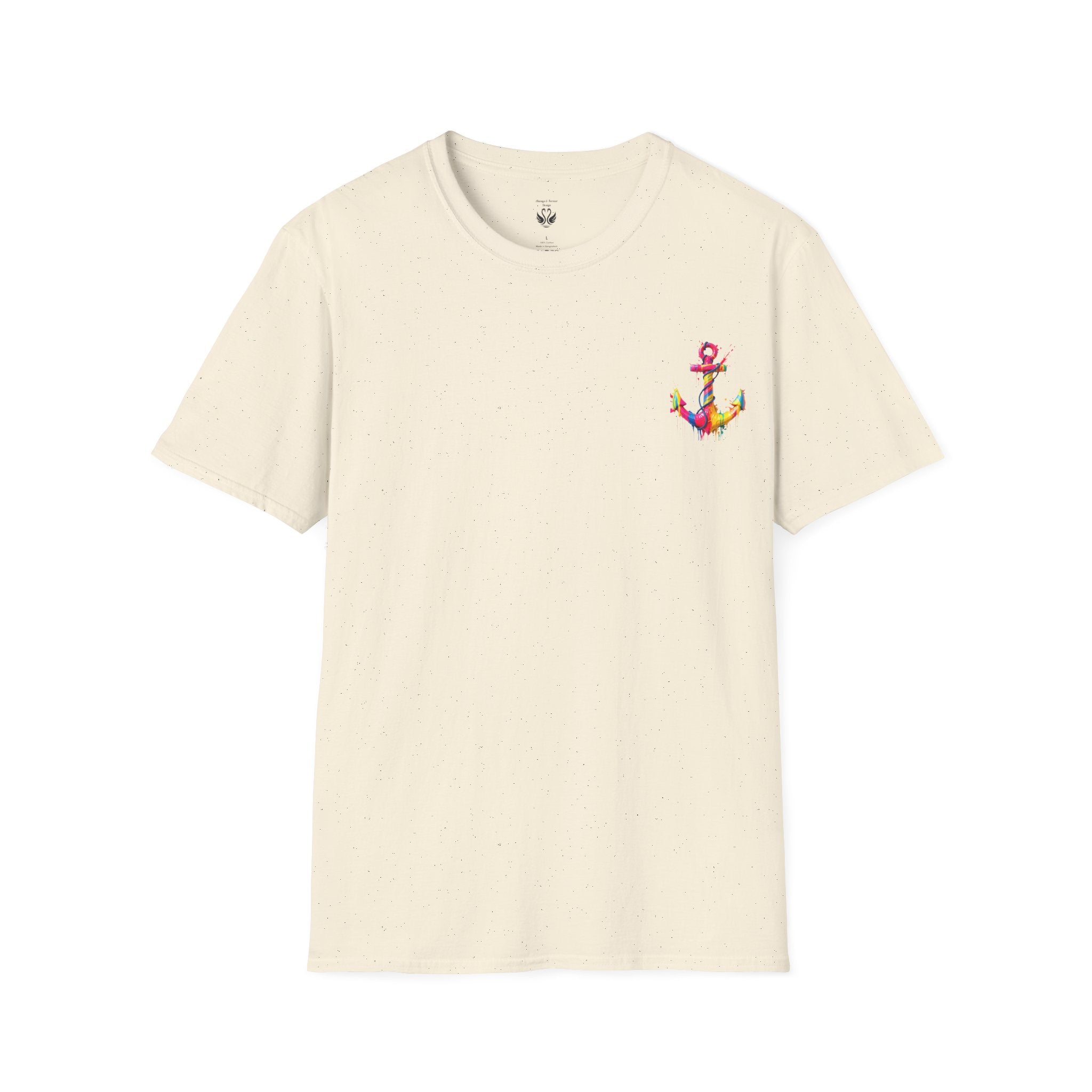 Colorful Anchor Design Unisex T-Shirt, Casual Tee, Nautical Gift, Beachwear, Summer Fashion, Gift for Sailors