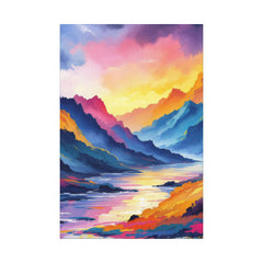 Vibrant Landscape Canvas Art Wraps - 16" Wall Decor for Nature Lovers