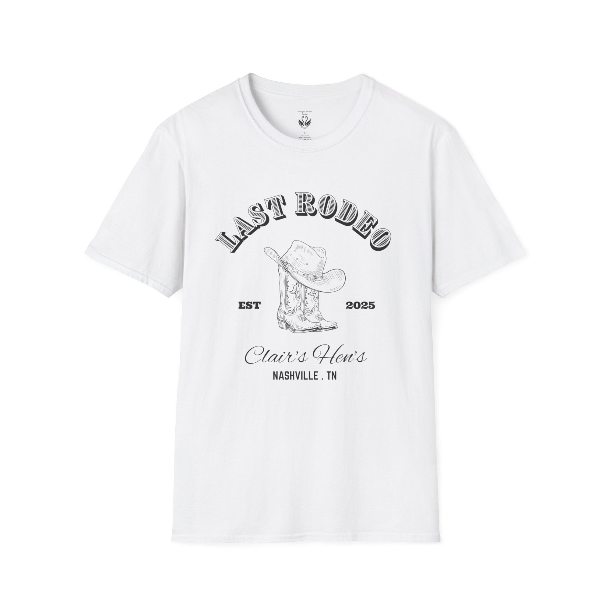 Last Rodeo Unisex Softstyle T-Shirt, Vintage Western Tee, Country Music Shirt, Nashville Souvenir, Festival Apparel